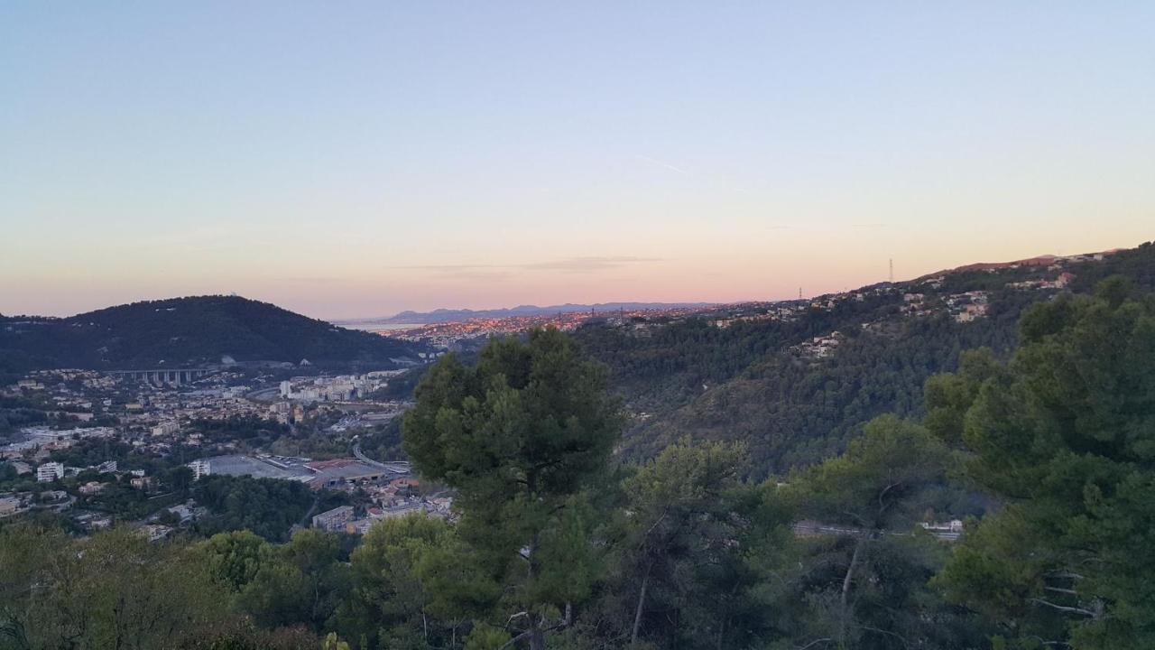 Le Chalet De La Pierreraie Cote D'Azur Piscine Terrasse Et Vue Mer Drap Kültér fotó