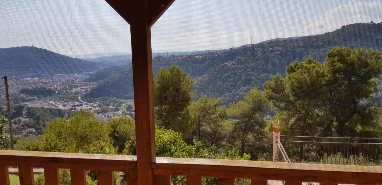 Le Chalet De La Pierreraie Cote D'Azur Piscine Terrasse Et Vue Mer Drap Kültér fotó