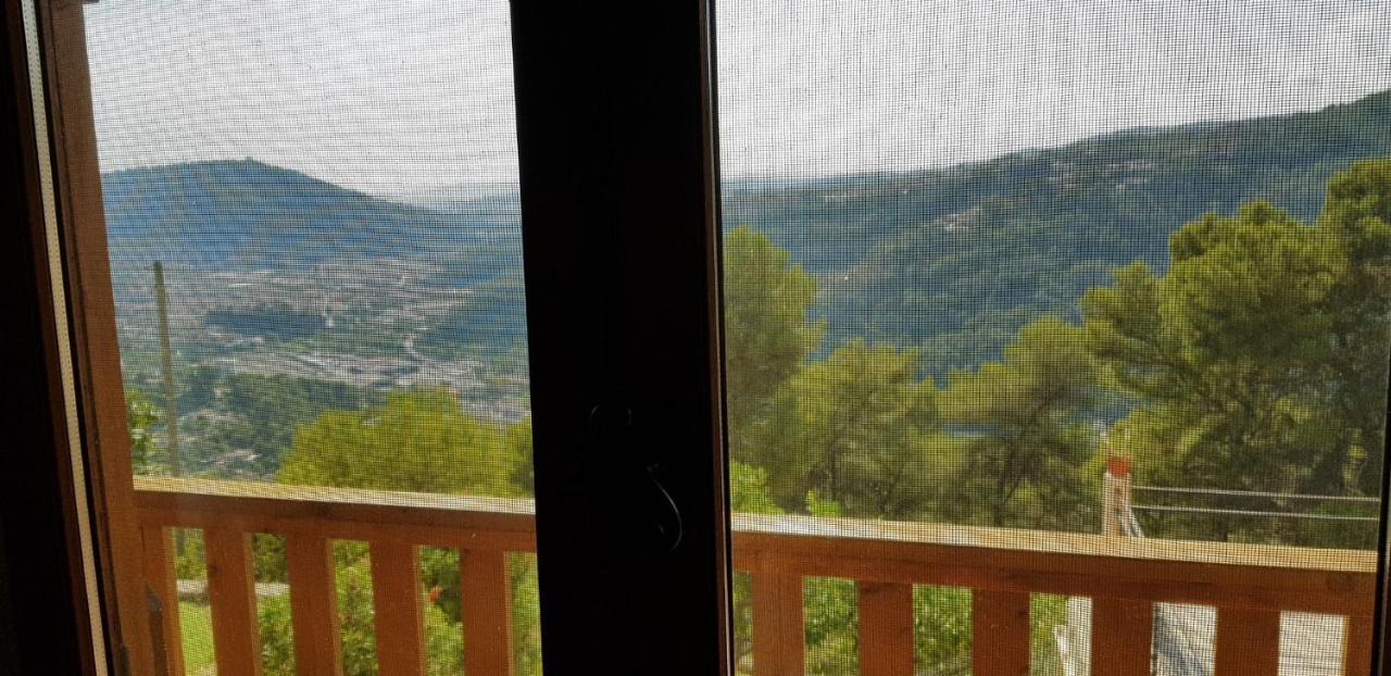 Le Chalet De La Pierreraie Cote D'Azur Piscine Terrasse Et Vue Mer Drap Kültér fotó